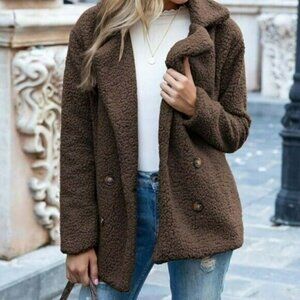 Camisa Coffee Sherpa Plush Peacoat (L)